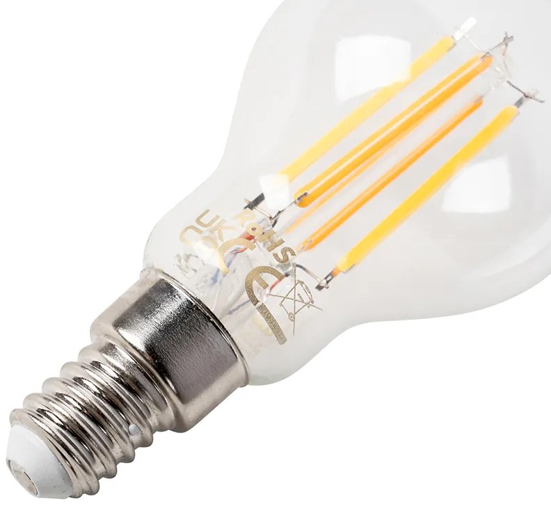 Sada 5 inteligentných LED žiaroviek E14 P45 4,5 W 470 lm 1800-4000K