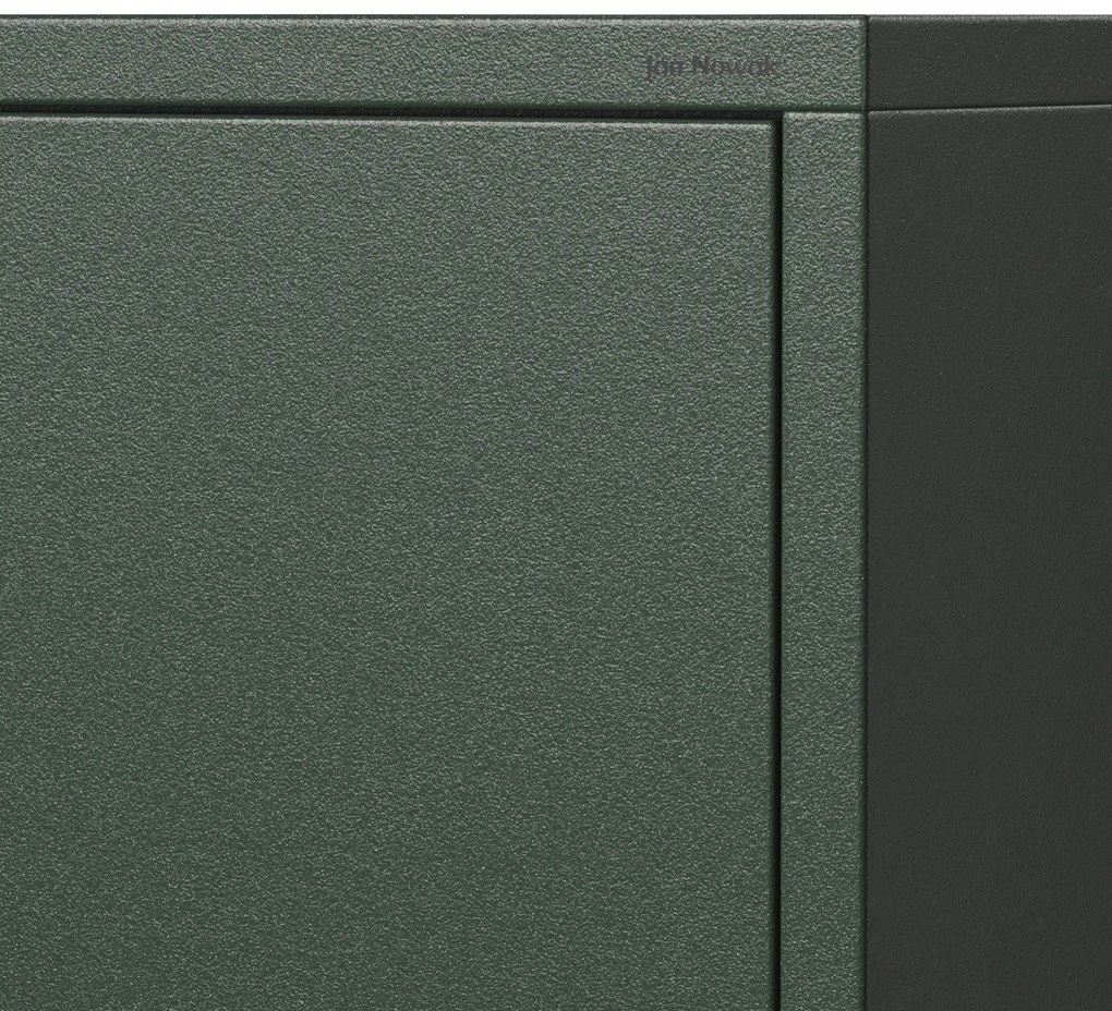 Komoda CARLA, 800 x 1015 x 400 mm, Modern: fľaškovo zelená farba