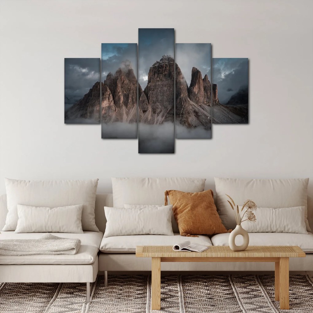 Obraz - Tri Zuby, Talianske Dolomity (150x105 cm)