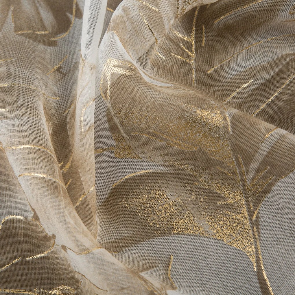 ZÁVES NA KRÚŽKOCH LAYLA 140X250 CM LISTY