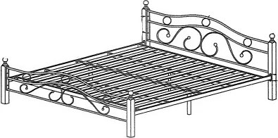 Kovová posteľ 180 x 200 FLORENCE, dub divoký