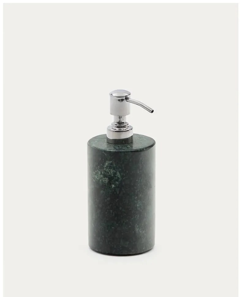 Tmavozelený mramorový dávkovač mydla 200 ml Elenei – Kave Home