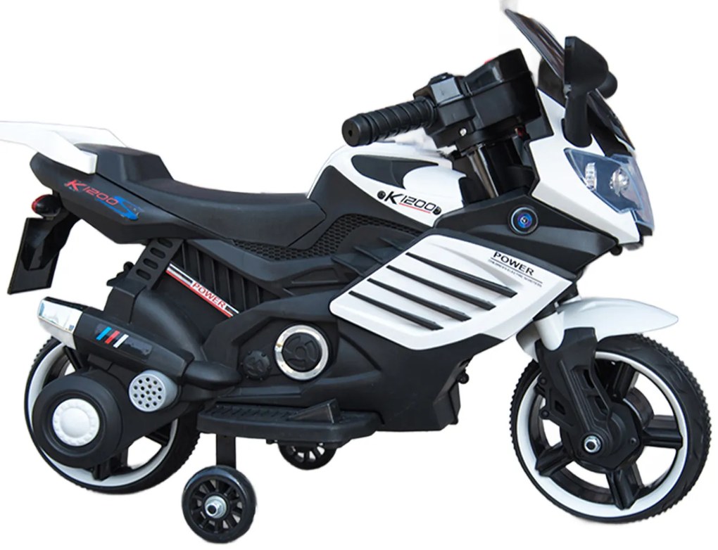 Elektrická motorka Motocykel K1500 Emulation biele