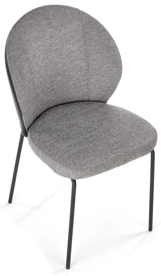 Jedálenská stolička K471 - sivá / čierna