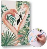 Maľovanie podľa čísel LÁSKA PLAMENIAKOV  – nízka náročnosť