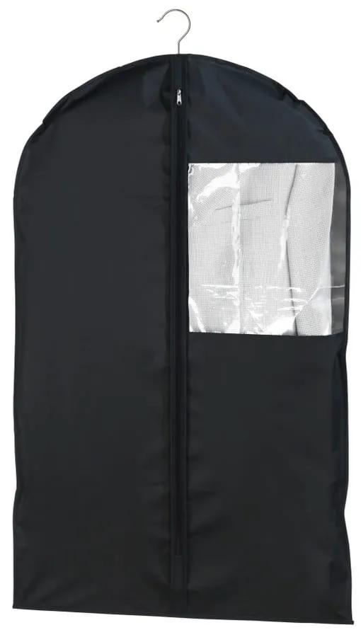 Čierny obal na oblek Wenko, 100 × 60 cm