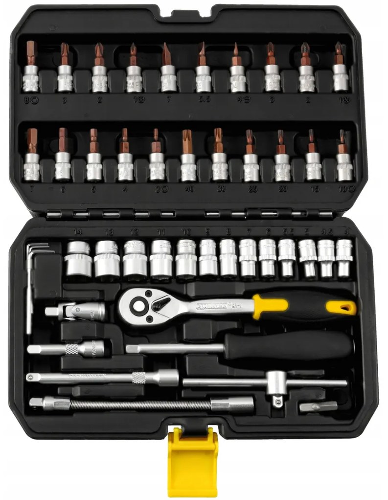 CROWNMAN Box na náradie pre nástrčné kľúče, 46 kusov