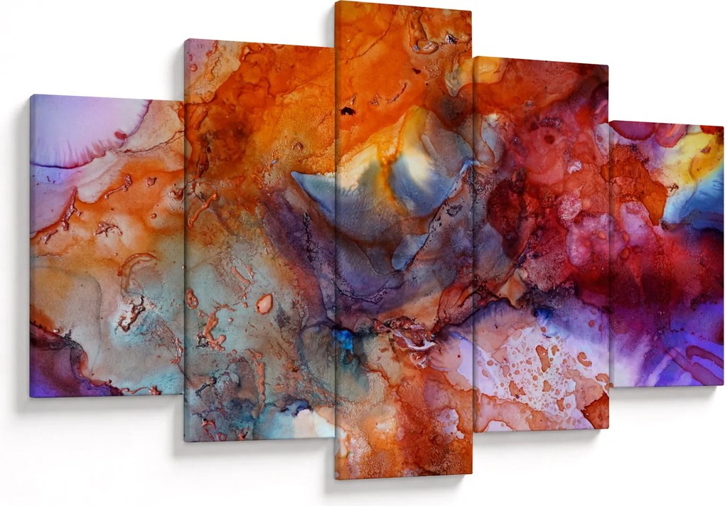 Obraz - Abstraktné atramentové umenie (150x105 cm)
