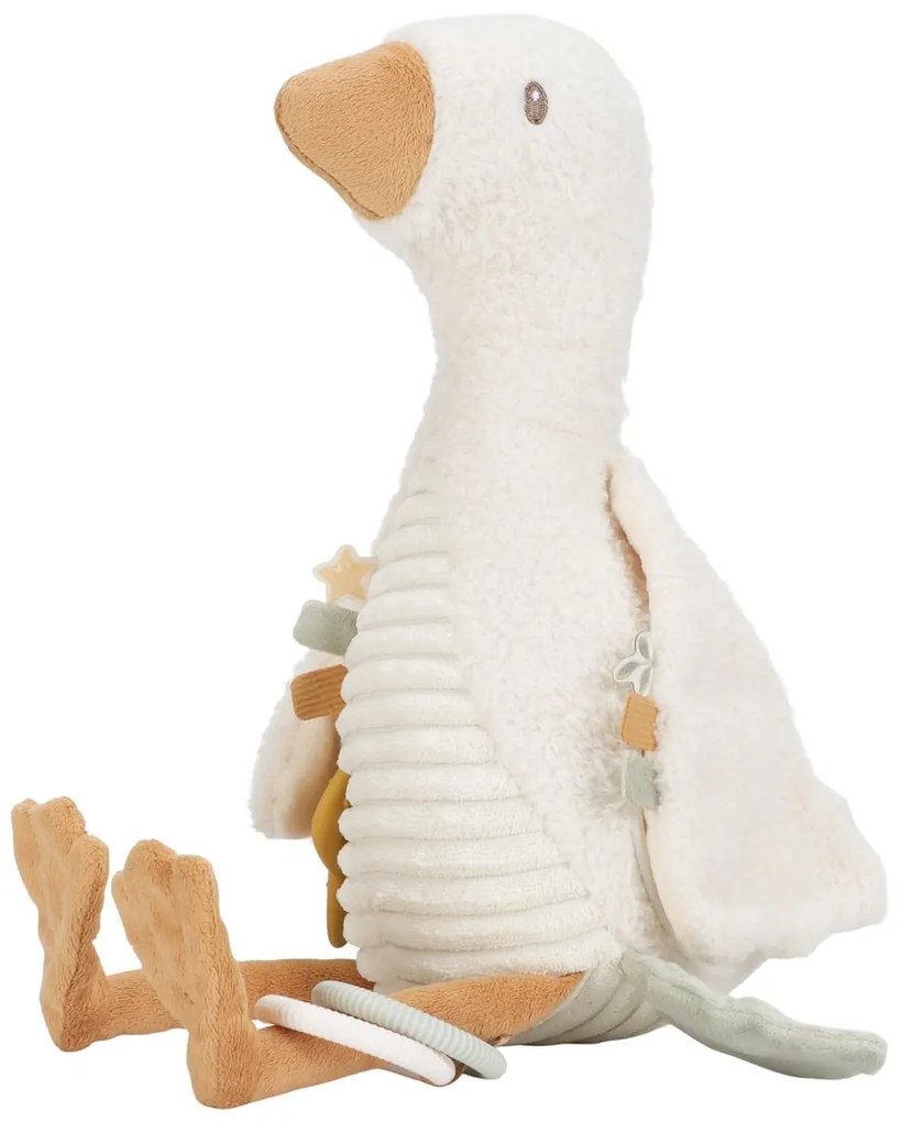 Hus plyšová s aktivitami Newborn Naturals