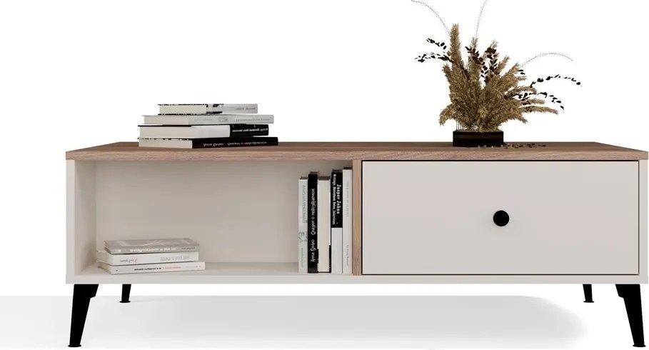 Konferenční stolek Point 110 cm dub Castello/kašmírový