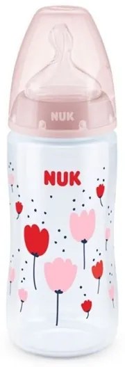 NUK NUK Dojčenská fľaša NUK First Choice Temperature Control 300 ml ružová Ružová |