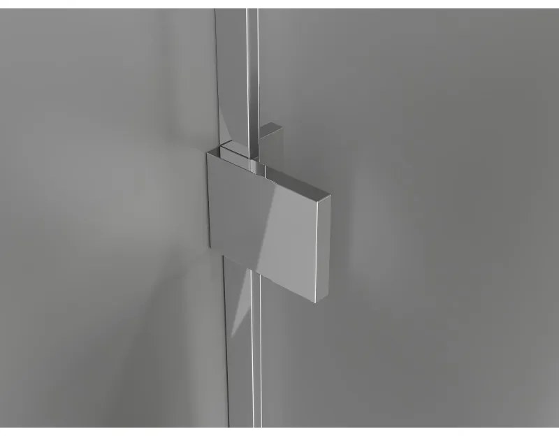 Mexen Lunar-B, výklopný sprchový kút ľavý 85 x 70 cm, 8mm číre sklo, chrómový profil, 832-085-070-01-00-L