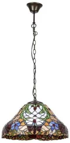 Luster do obývačky Tiffany štýl Rabalux 8086 kolekcia Mirella Ø41