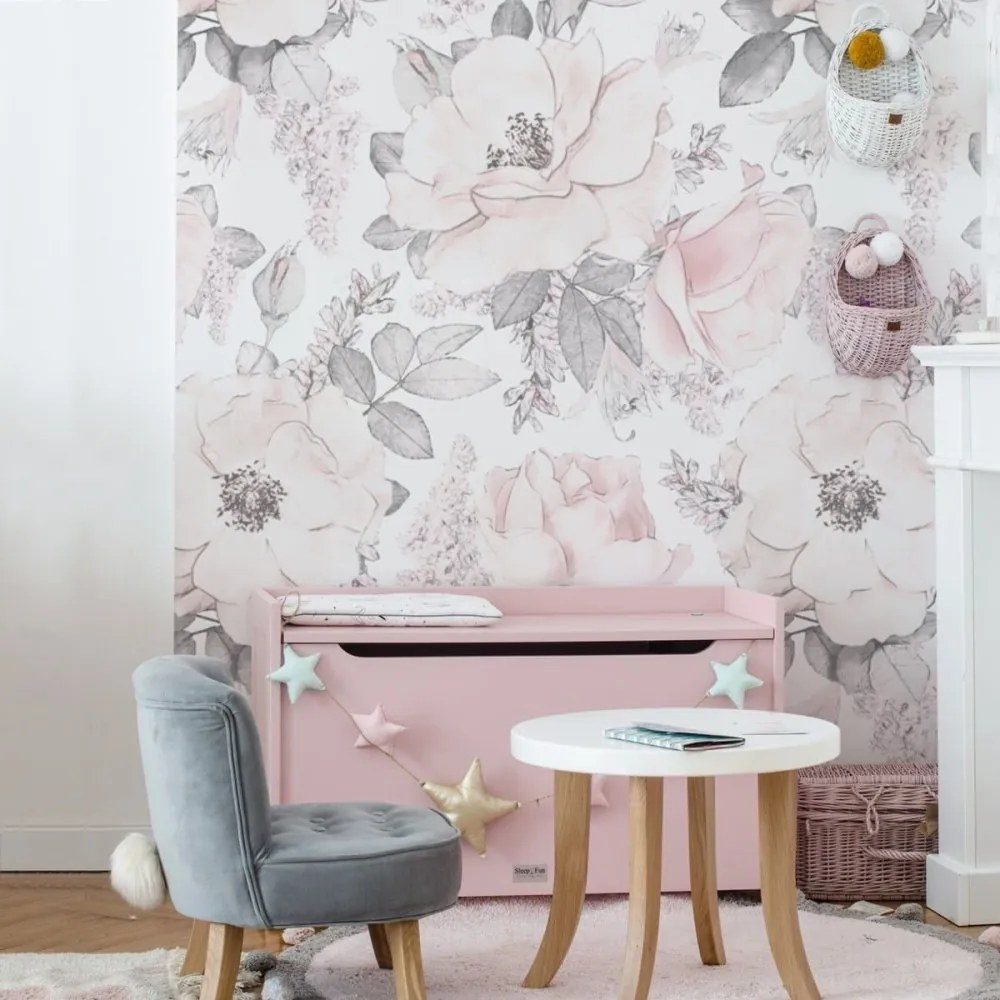 Tapeta ružová záhrada 280x100 cm