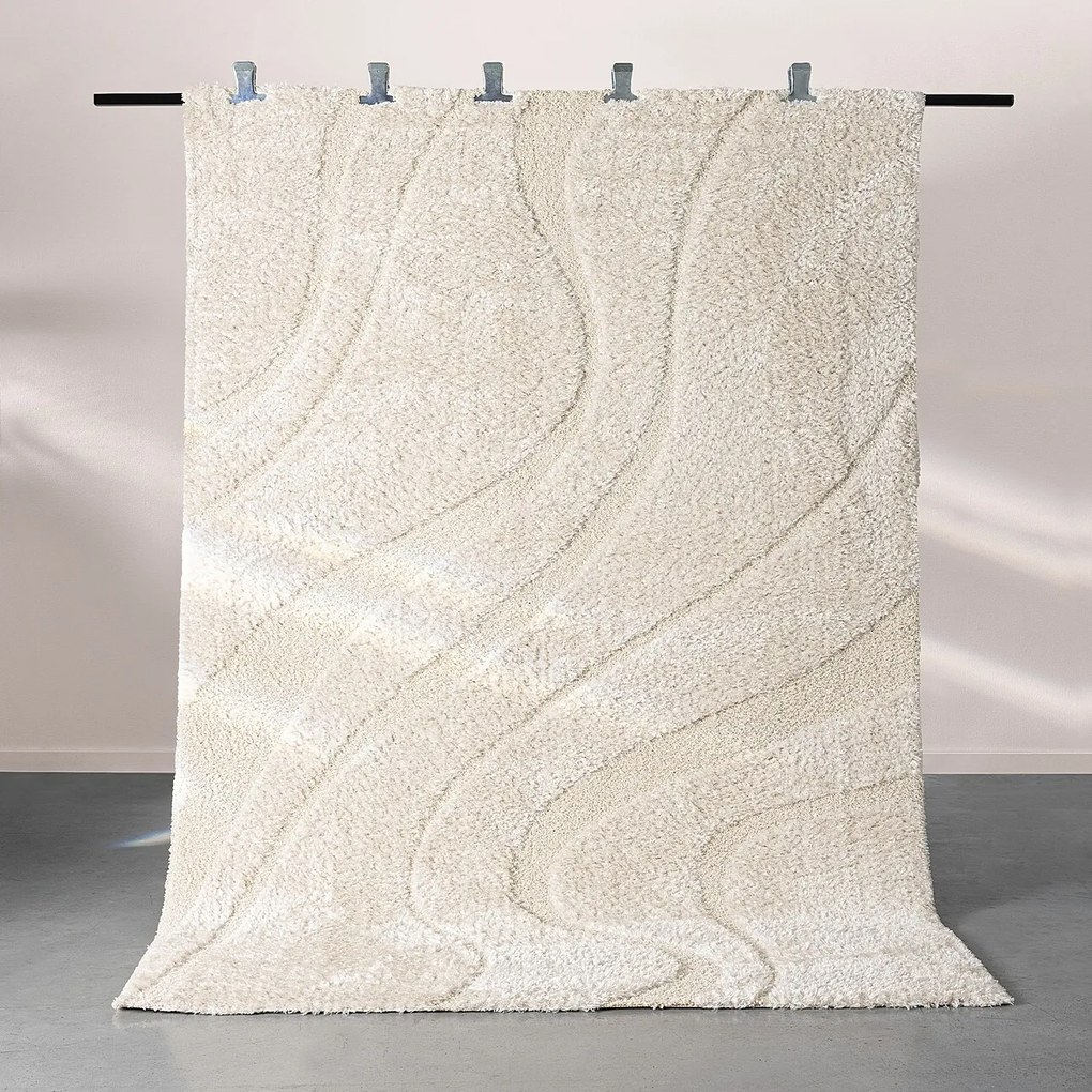 Koberec Wave ivory 200x290 cm