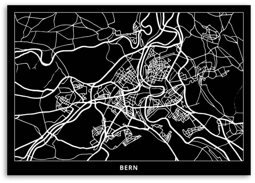Obraz na plátně Mapa města Brna - 100x70 cm