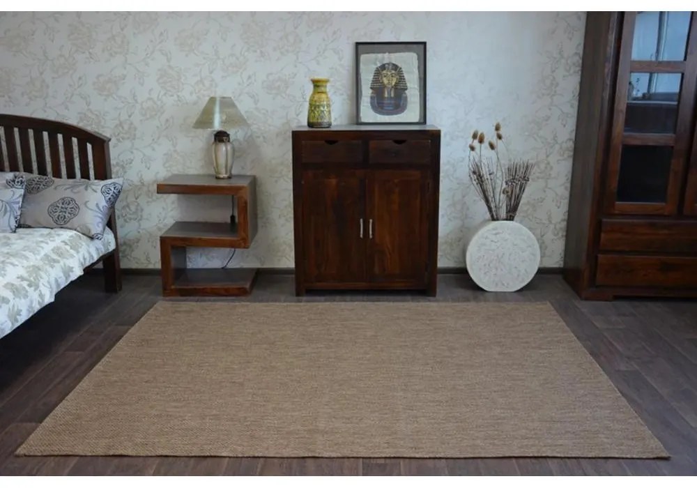 Kusový koberec Flat hnedý 140x200cm