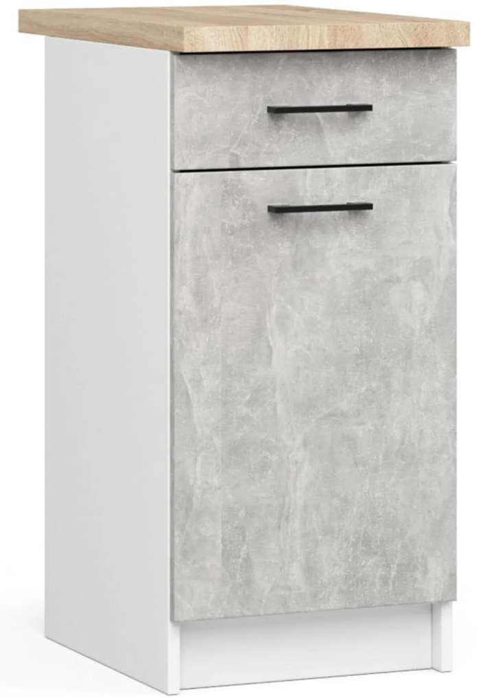 Kuchynský set OLIVIA G1 1,8M - biela/beton