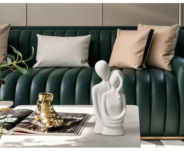 Keramická stolová dekorácia 21x8,5x10 cm biela