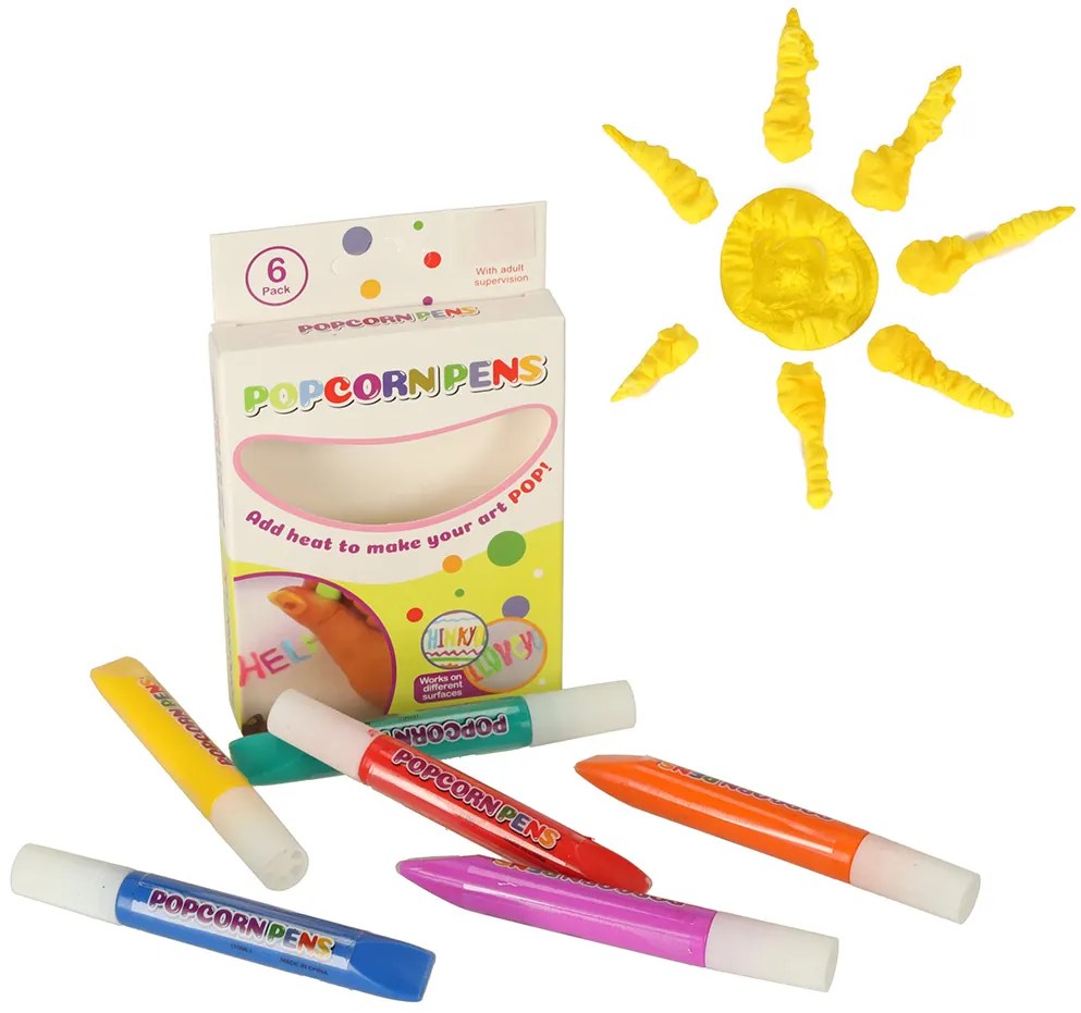 KIK Kouzelné fixy Magic Marker projekt 3D popcorn efekt