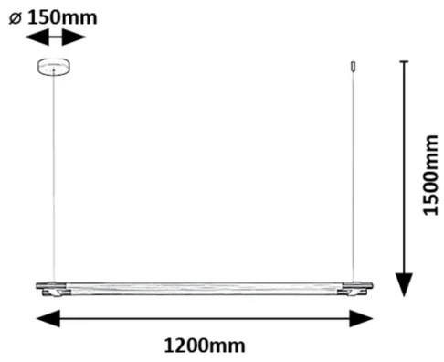 Rabalux 72169 - LED Luster na lanku NIVARO LED/28W/230V 3000K