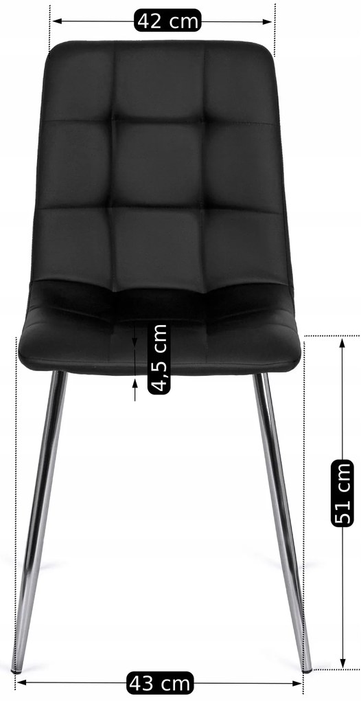 PROXIMA.store - Stolička ENZO z ekokože