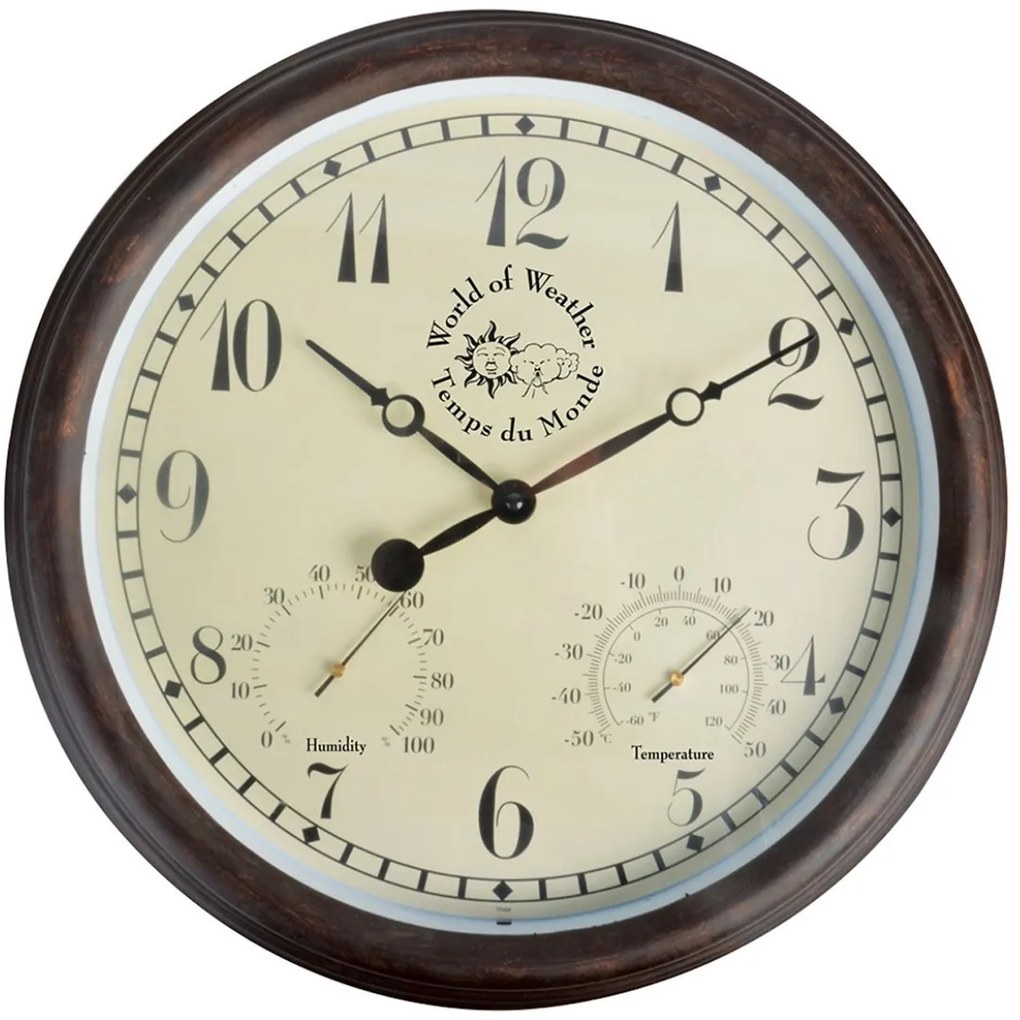 Nástenné hodiny KOTE 38 cm hnedé