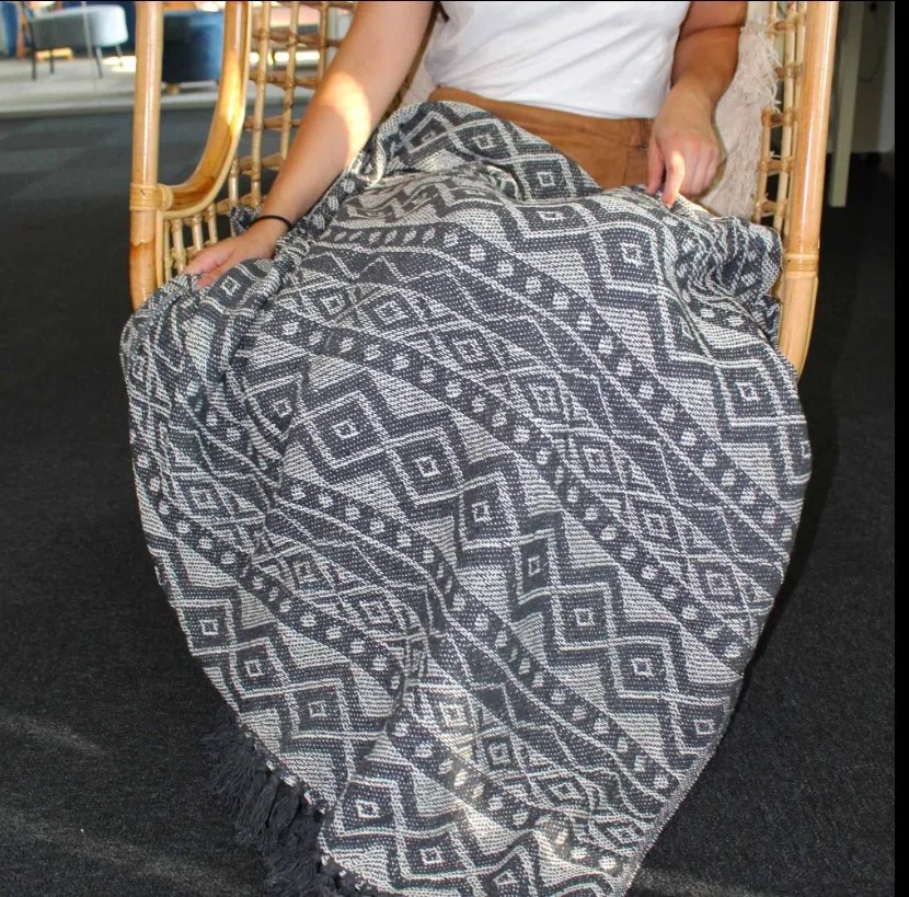 Boho Pohodlný Prehoz - 125 x 150 cm - Geometria Sada 2 ks zvyhodnená cena