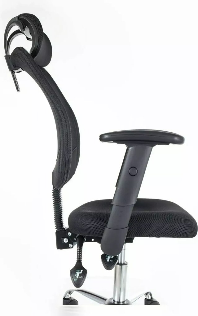 Čierne kancelárske kreslo FLEXISEAT Q-118RC