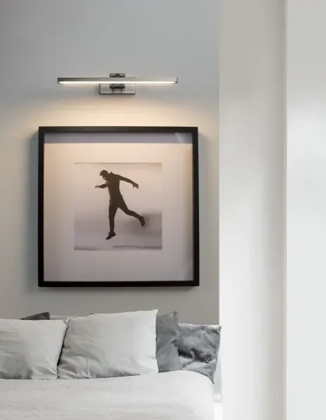 LED nástenné svietidlo Marnell 37.6 nikel