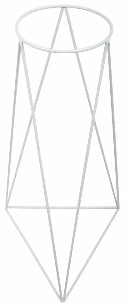 STOJAN NA KVETINÁČ TRIANGLE 60X50X24 CM BIELA