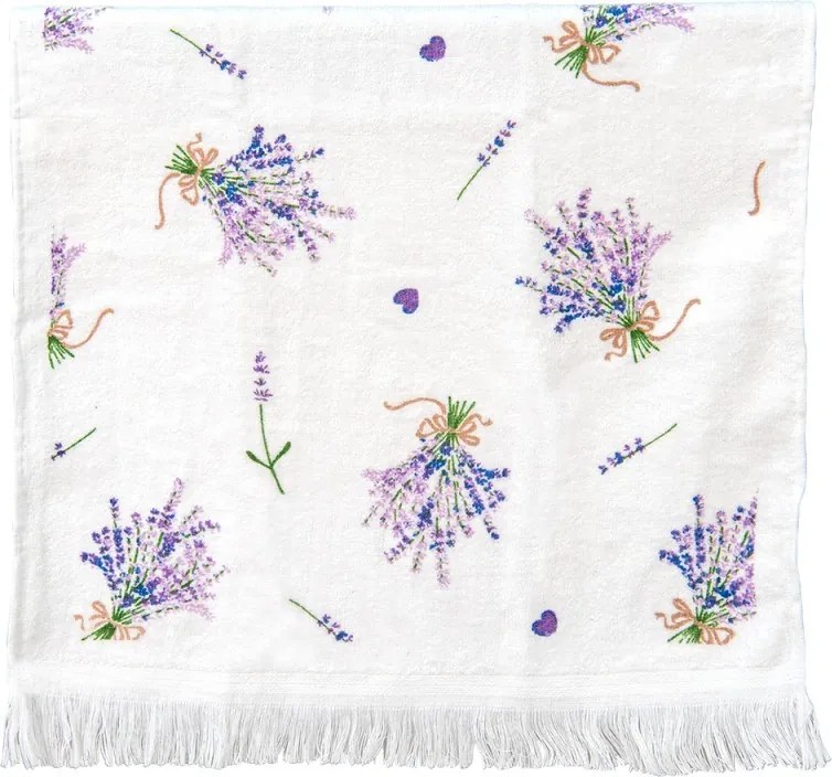 Kuchynský froté uterák s levanduľami Lavander Garden - 40*66 cm