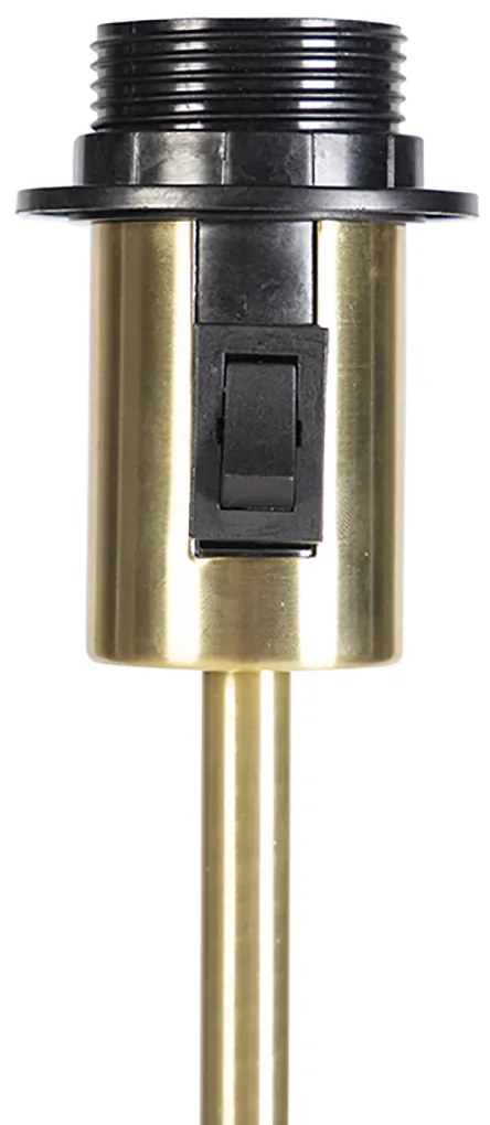 Stojaca lampa nastaviteľná zlatá so svetlosivým tienidlom 50 cm - Parte