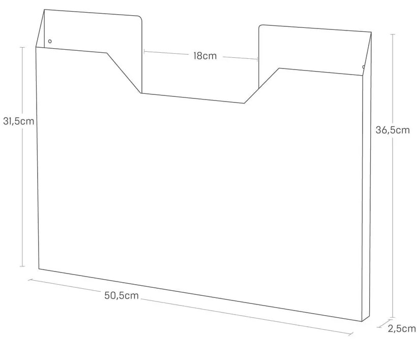 Kovové Puzdro na prestieranie bez vŕtania Tower – YAMAZAKI