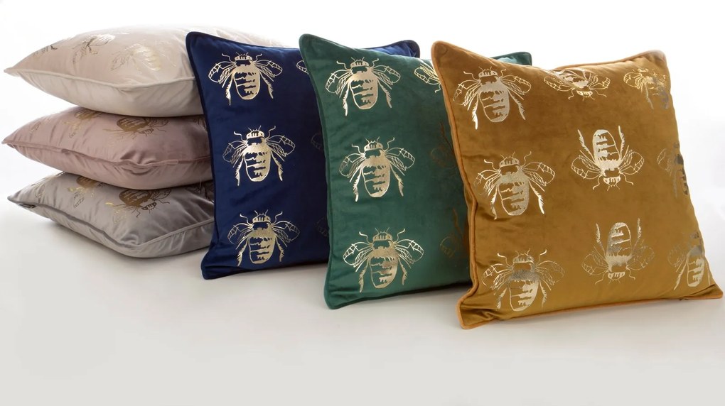 DEKORAČNÁ OBLIEČKA NA VANKÚŠ BLINK15 45X45 CM PÚDROVÁ