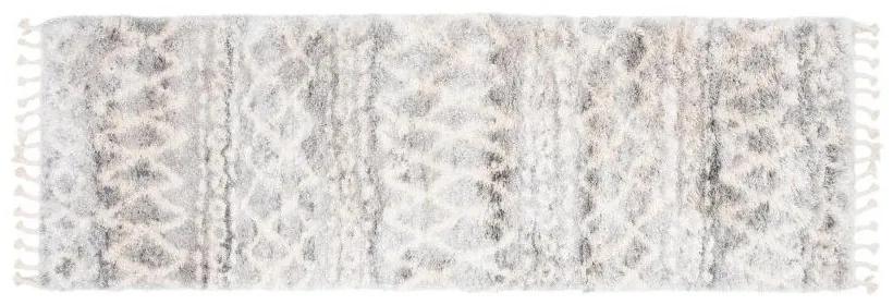 Kusový koberec shaggy Apache svetlo sivý atyp 70x200cm