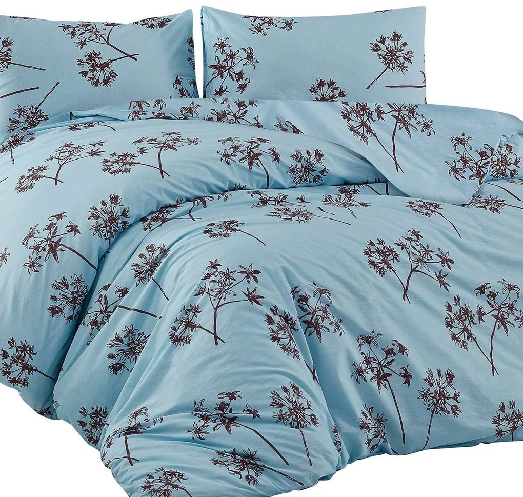 BAVLNENÉ POSTEĽNÉ OBLIEČKY COTTONLOVE EXCLUSIVE IDIL 160X200 CM, 2 KS 70X80 CM VZOROVANÉ
