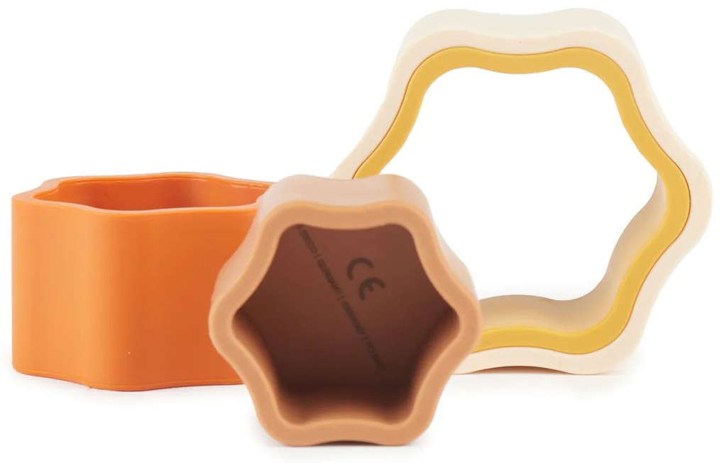 Bieco - Silikónová stohovacia kvetina - Chocolate Bliss