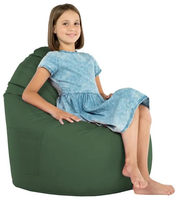 Kreslo Porto ekokoža tmavozelené