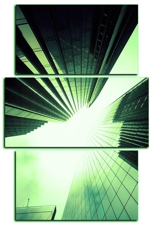 Obraz na plátne - Perspektíva mrakodrapu - obdĺžnik 7252ZC (105x70 cm)