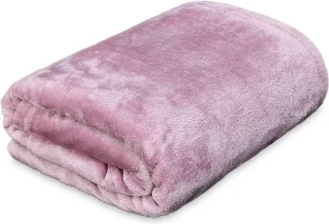 Flanelová deka Viktória 140x200 cm, ružová%