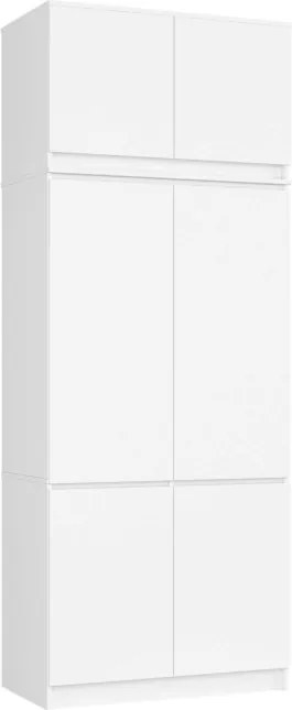 Skriňa s nadstavcom S 90 cm biela