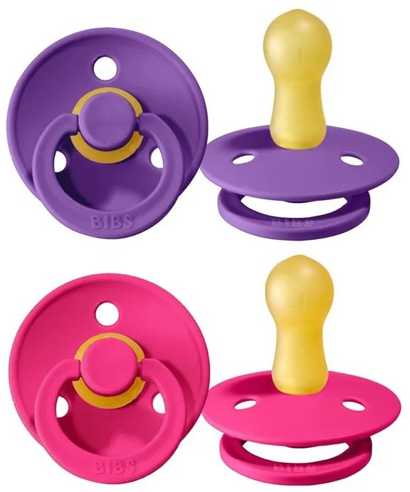 Kaučukové cumlíky BIBS Colour 6m+ 2ks Farba: béžová