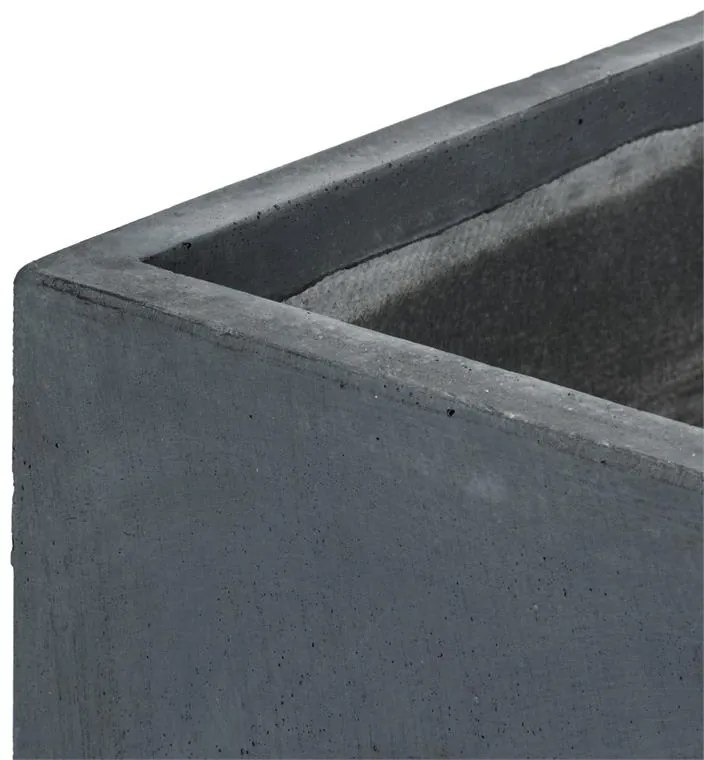 Solidflor, kvetináč, nádoba na kvety, 79.5 x 38 x 38 cm, fiberton, antracit