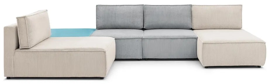 Menčestrová rohová pohovka (variabilná) Nihad modular – Bobochic Paris