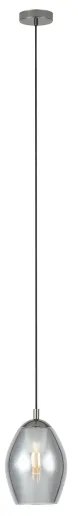 Eglo 39564 - Luster na lanku ESTANYS 1xE27/60W/230V dymová
