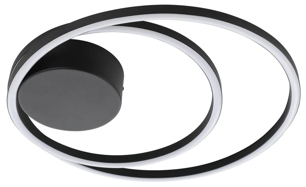 EGLO Moderné stropné LED osvetlenie RUOTALE, 36W, teplá biela, čierne