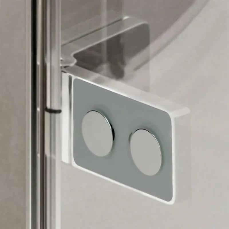 Mereo Novea, 1-krídlové sprchové dvere 100x200 cm, 6mm číre sklo, chróm ALU, pravé prevedenie, MER-CK10311ZP