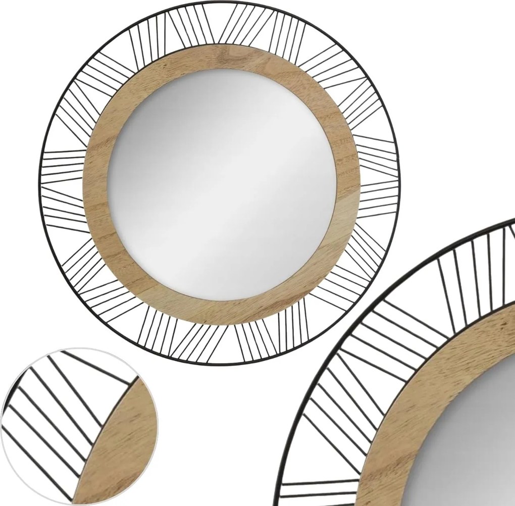 Zrkadlo Joe, hnedé/čierne