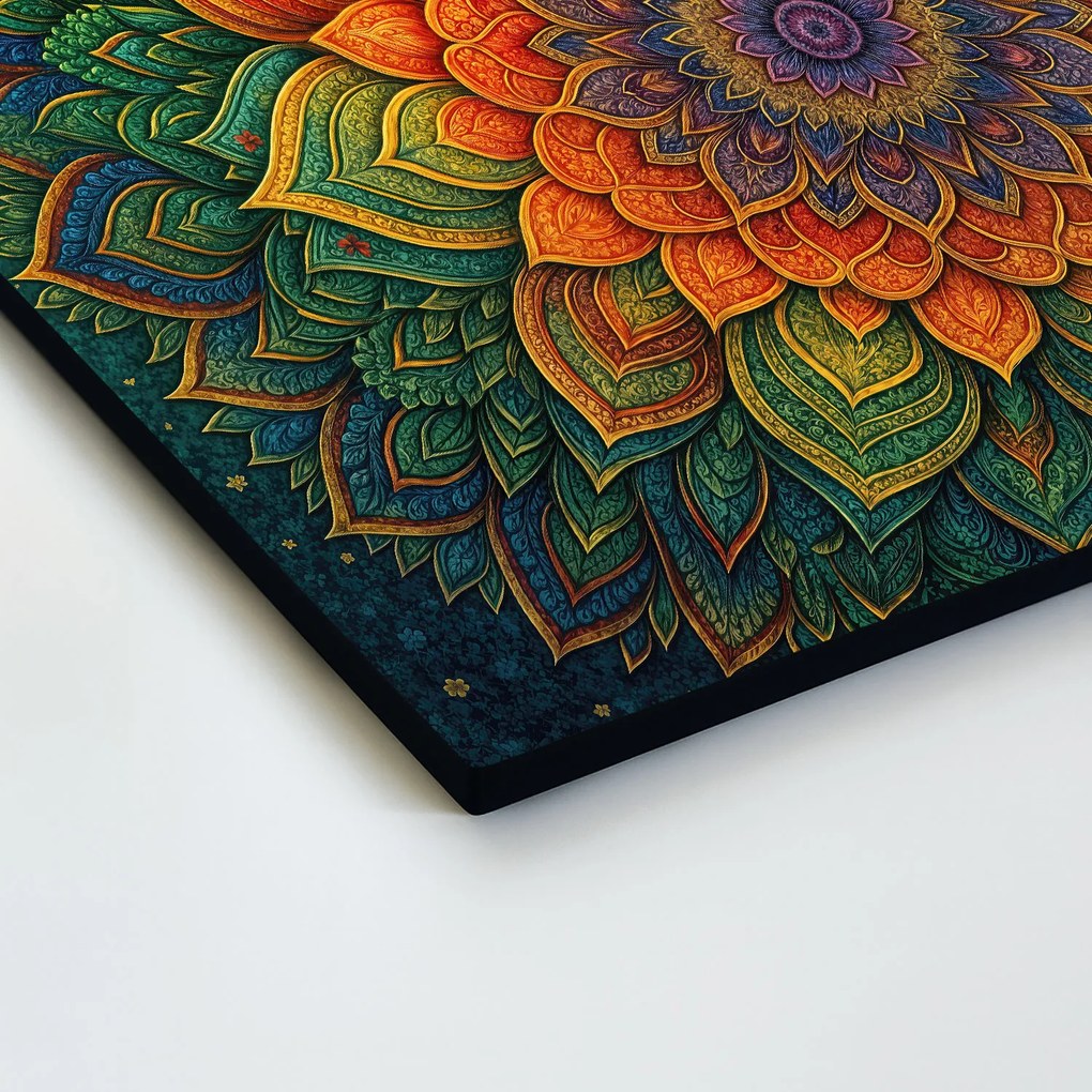 DUBLEZ | Farebný obraz - Mandala duše | UV potlač, Premium